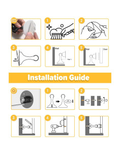 Tope de Puerta Magnético HELEMAN Acero Inoxidable Negro 1 Unidad 2