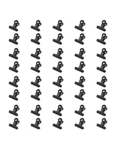 Paquete de 40 Clips de Metal Gejoy 2.54 cm Negro