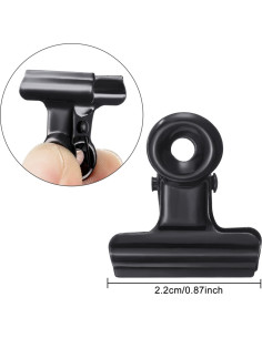 Paquete de 40 Clips de Metal Gejoy 2.54 cm Negro 2
