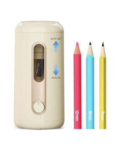 Afilador de Lápices Eléctrico Deli VA10-BG Recargable Beige