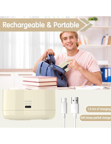 Afilador de Lápices Eléctrico Deli VA10-BG Recargable Beige