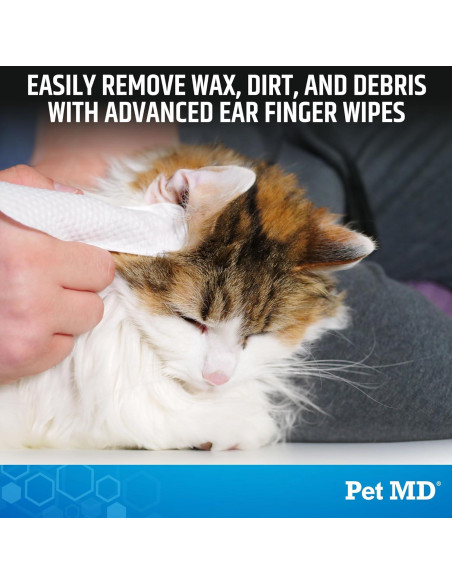 Toallitas para Oídos Pet MD Advanced 50ct - Limpiador Suave