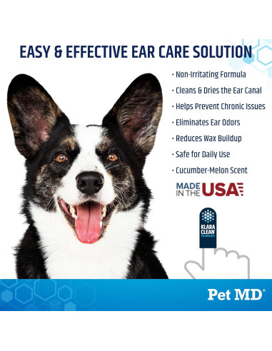 Toallitas para Oídos Pet MD Advanced 50ct - Limpiador Suave