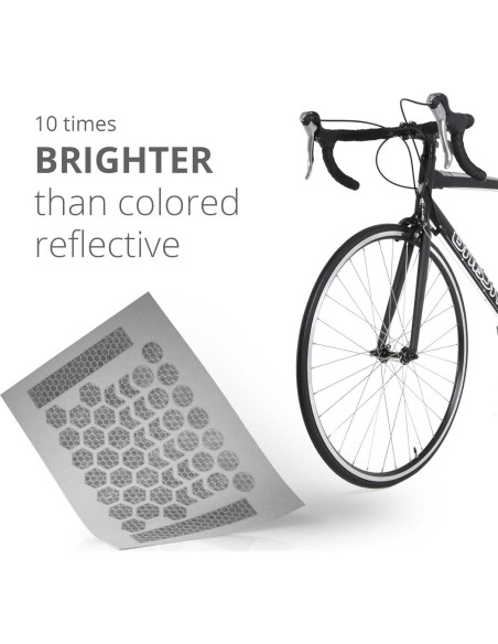 Calcomanías Reflectantes Hexágono 330 - ReflecToes - 5 Hojas