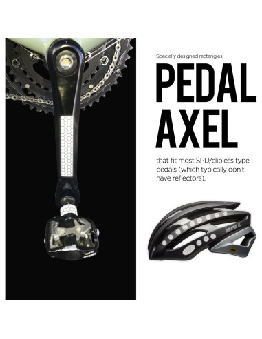 Calcomanías Reflectantes Hexágono 330 - ReflecToes - 5 Hojas