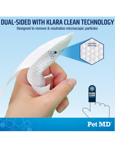 Toallitas para Oídos Pet MD Advanced 50ct - Limpiador Suave