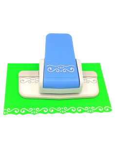 Troquelador de bordes Kucaa en forma de S para scrapbooking