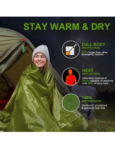 Mantitas de Emergencia Guijinga - Paquete de 2, 210x160cm 2