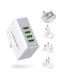 Cargador de Pared USB Múltiple LENCENT 22W 4 Puertos