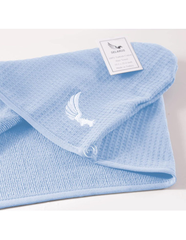 Toalla de Cabello Selarus 100% Algodón Turco 66x25.4 cm