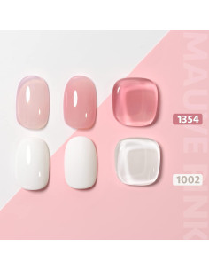 Kit de Manicura Francesa GAOY - Sellador y 2 Esmaltes Gel 16ml 2