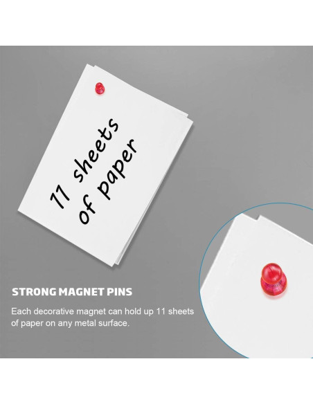 Imanes de Empuje Ant Mag 52 Piezas 11mm x 17mm Variados