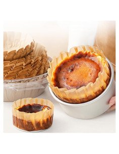 100 Forros de Papel Pergamino Redondos 10.16 cm YJLMTCF