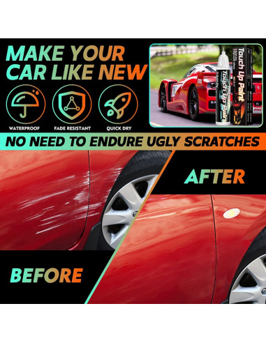 Pintura de Retoque Automotriz Tailgenci 12ml Rojo Brillante