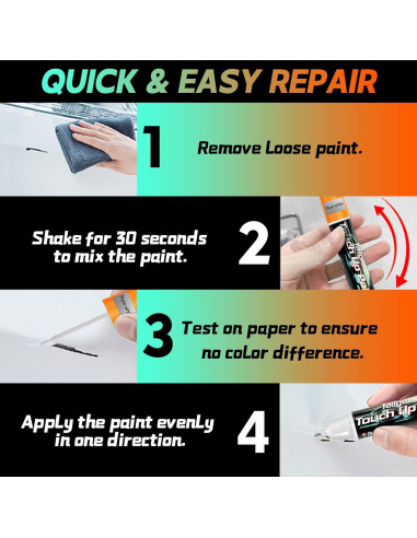 Pintura de Retoque Automotriz Tailgenci 12ml Rojo Brillante