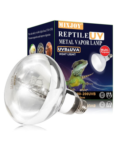 Bombilla de Calor para Reptiles MIXJOY 160W UVA UVB 11.5cm