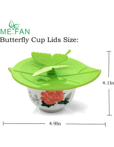 Tapa de Silicona ME.FAN - Set de 6 Mariposas Antipolvo 2