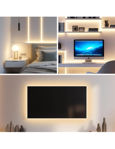 Tira LED USB iNextStation 2M 640 LEDs Blanco Cálido 3000K