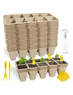 Bandeja de Inicio de Semillas SYITCUN 200 Celdas Biodegradables