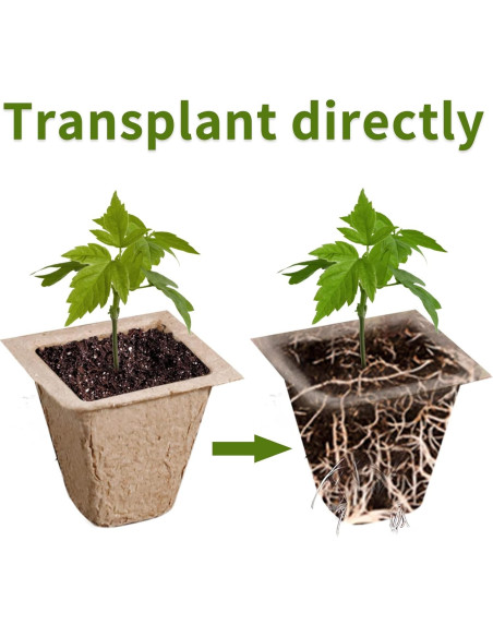 Bandeja de Inicio de Semillas SYITCUN 200 Celdas Biodegradables