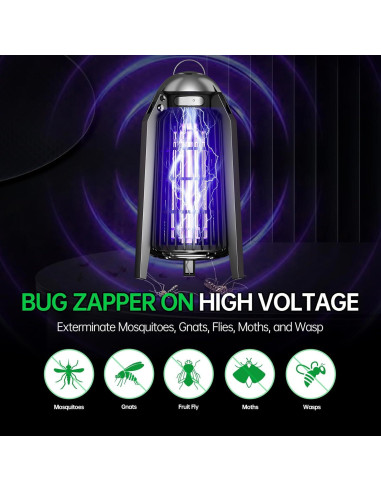 Asesino de Mosquitos Eléctrico Buzzkick X10 4200V IPX4