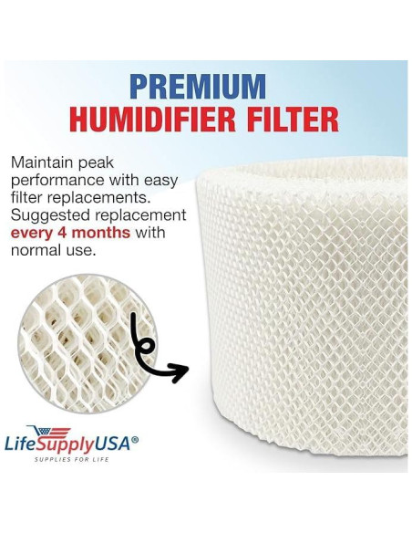Filtro de Humidificador D LifeSupplyUSA Compatible con Holmes y Honeywell