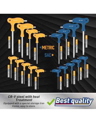 Juego de llaves allen T Amartisan 18 piezas métrico y SAE