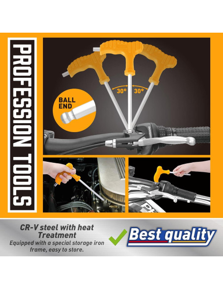 Juego de llaves allen T Amartisan 18 piezas métrico y SAE