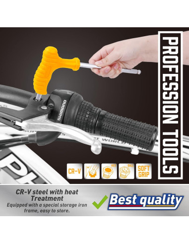 Juego de llaves allen T Amartisan 18 piezas métrico y SAE