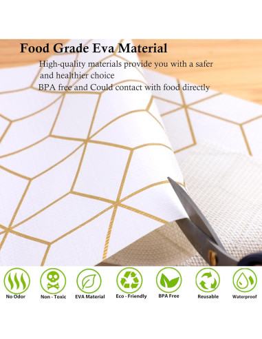 Forro de Estante Antideslizante GMCOZY 10cm x 7.3m Blanco