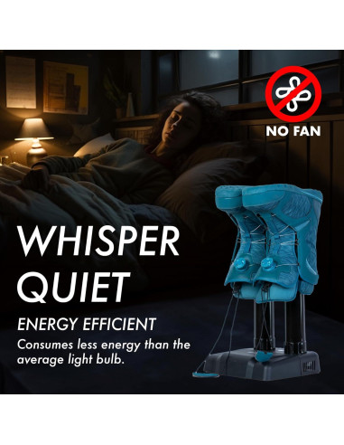 Secador de Botas Silencioso KeepDry - Eficiente y Seguro 36W