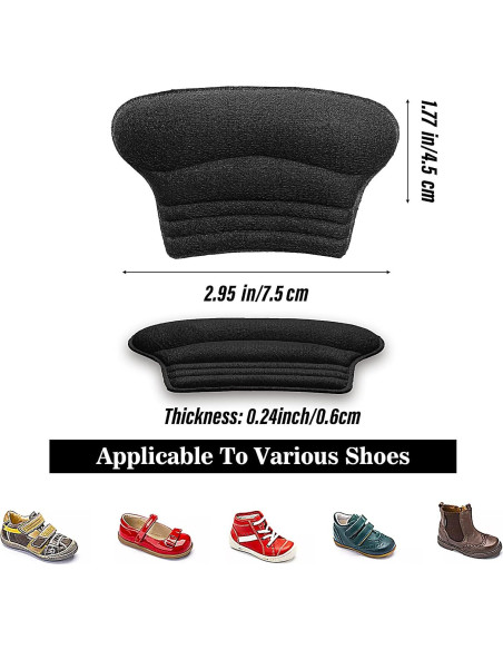 Almohadillas para Talones Autoadhesivas Niños WLLHYF 4 Piezas