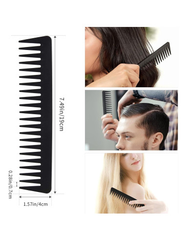 Juego de Cepillos de Cabello Bsisme con Cerda de Jabalí