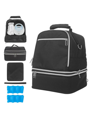 Bolsa Enfriadora de Leche Materna Wanyshapy Negra 0.76kg