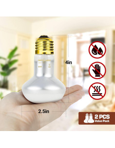 Lámpara de Calor Intensivo REPTI ZOO 50W para Reptiles 2