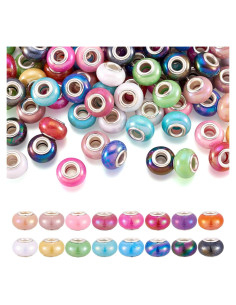 Cuentas Europeas Cheriswelry 100pcs AB Color 14x9mm