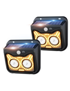 Luces Solares de Movimiento Yarmlys 2 Paquete IP54 3 Modos
