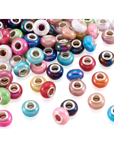 Cuentas Europeas Cheriswelry 100pcs AB Color 14x9mm