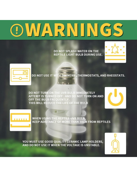 LUCKY HERP Mini Luz UVB 5.0 5W para Reptiles Tropicales