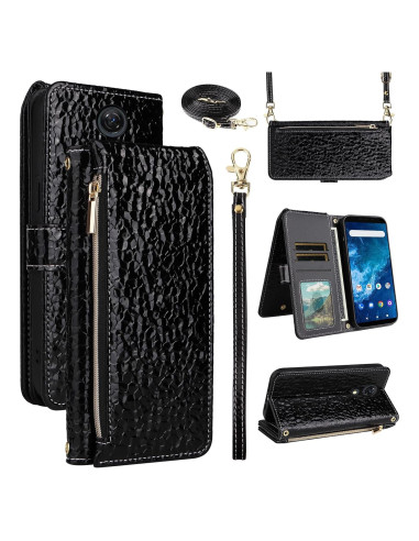 Funda de Cartera Furiet para Cricket Icon 2 y AT&T Fusion Z