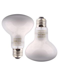 Bombilla de Calor para Reptiles AIICIOO 100W UVA Luz Diurna