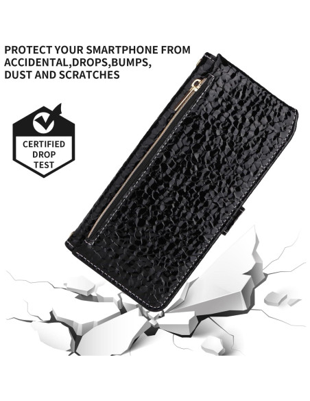 Funda de Cartera Furiet para Cricket Icon 2 y AT&T Fusion Z