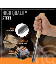 Juego de Herramientas de Tallado en Madera Schaaf 7 Piezas 2