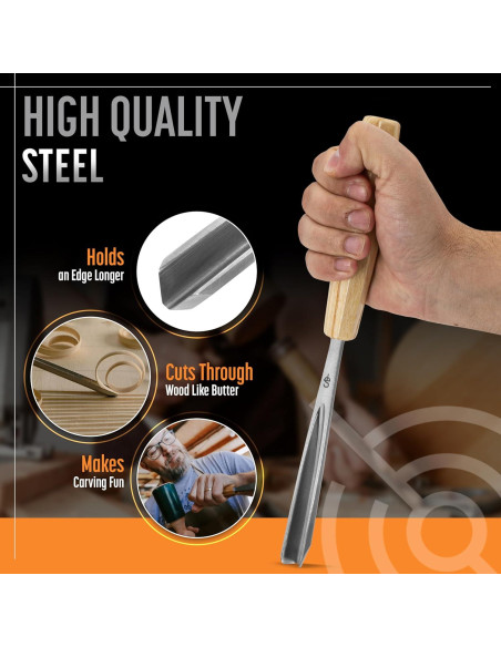 Juego de Herramientas de Tallado en Madera Schaaf 7 Piezas