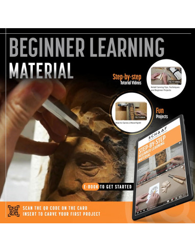 Juego de Herramientas de Tallado en Madera Schaaf 7 Piezas