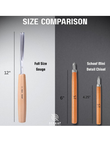 Juego de Herramientas de Tallado en Madera Schaaf 7 Piezas