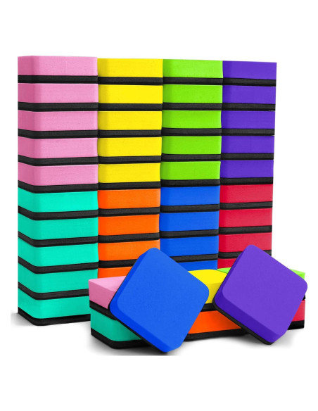 Borradores de Pizarra Blanca Magnéticos EAONE - 48 Piezas