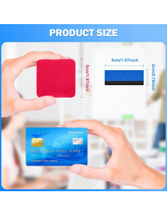 Borradores de Pizarra Blanca Magnéticos EAONE - 48 Piezas 2