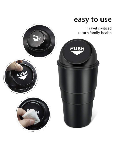 Cubo de Basura para Auto YIOVVOM 9.84L a Prueba de Fugas