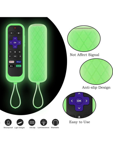 Funda de Control Remoto Roku Taiyiluo con Rastreador Brillante